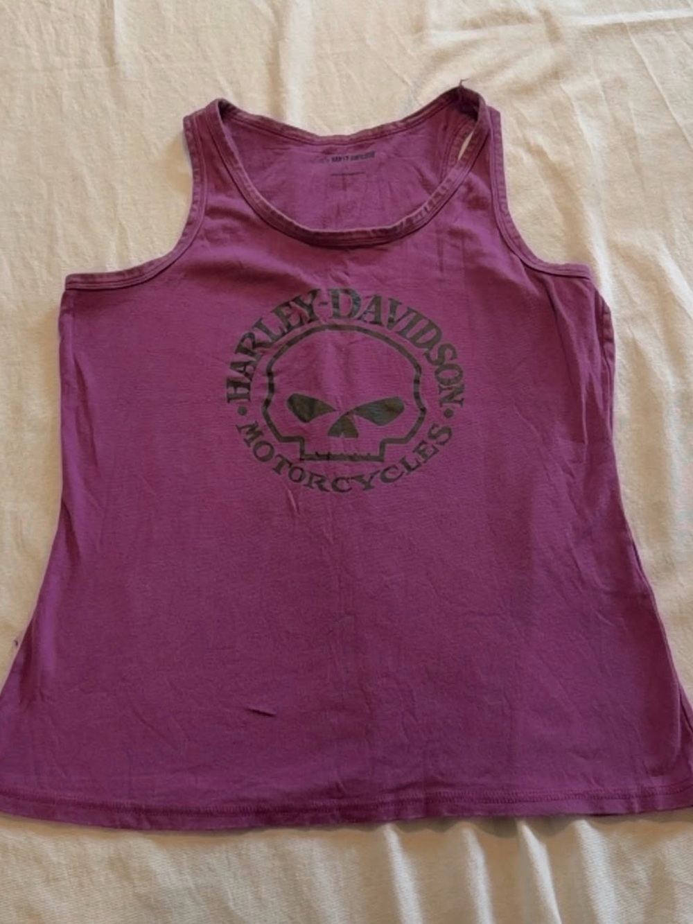 Harley-Davidson Girls Purple Tank with Skull Graphic